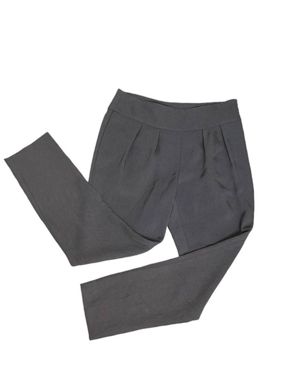 HALSTON HERITAGE Grey Pants Ankle Business Office Casual Triacetate Size 6